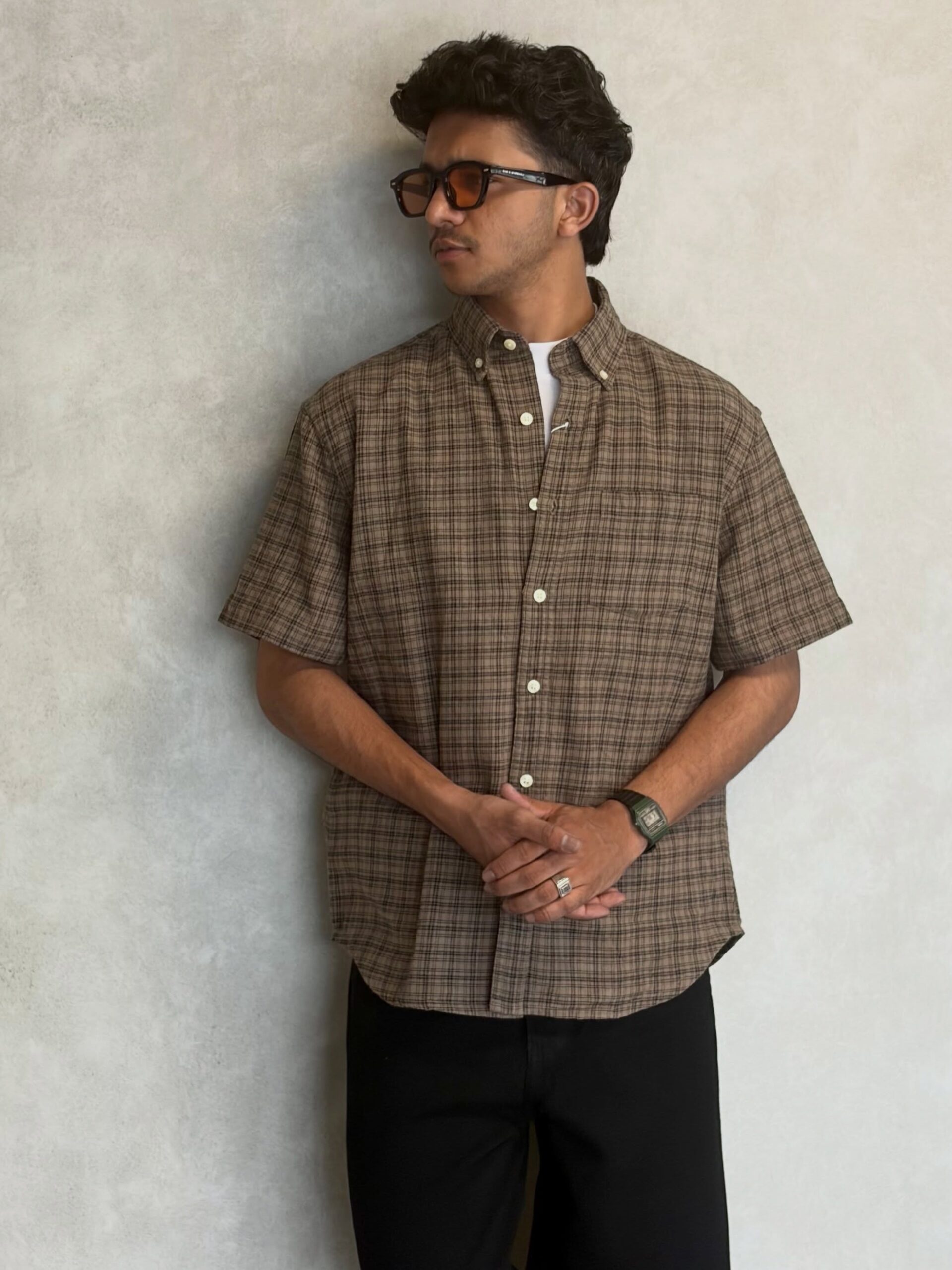 HALF SLEEVE CHECK SHIRT